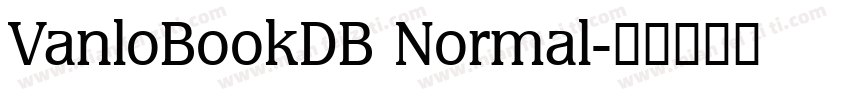 VanloBookDB Normal字体转换